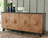 Bay Furniture Gallery - Ashley Furniture - Robin Ridge Accent Cabinet - Accent Cabinet / Two-tone Brown - A4000031
